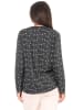 NORMANN Shirt Top langarm gemustert "Ringel" Mix & Match - 51120 in anthrazit