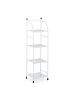 relaxdays Standregal in Weiß - (B)33 x (H)115 x (T)28 cm