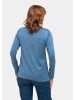 GOLDNER Stehbundpullover Unkomplizierter Stehbundpullover in rauchblau