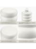 tectake Runder Ablagetisch wetterfest Magnesiumoxid Chubby-Design mattes