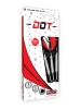 BULLS Steeldarts Dot D2 Dartpfeile 90% Tungsten Darts-Set Profi in white feather
