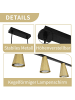 ZMH Pendelleuchte 4-flammige GU10 in gold Kegelform Design Metall Modern Max.25W