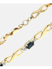 Diamant L'éternel Armband aus 375 Gelbgold mit Diamant mit Saphir