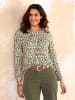 WITT WEIDEN Print-Shirt in khaki-lindgrün-bedruckt