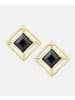 Vanlere Ohrstecker aus 375 Gelbgold mit Saphir