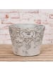 AltoBelli Blumentopf LUCIA Creme Weiß Zement 14x12 cm