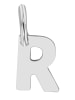 Adeliás Unisex Anhänger – Buchstabe N Buchstabenanhänger aus 925 Silber in silber