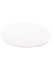 Pergamon Fellteppich Luxus Super Soft Plush Rund in Weiss