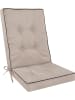 Aspero Premium Hochlehner Stuhlauflage Alicante in Beige