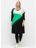 sheego Shirtkleid in schwarz-grün