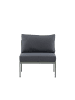 home24 home24 Loungesessel - Braun / Beige - Aluminium - 70 x 65 x 74 cm in Khaki