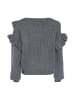 aleva Damen Pullover in GRAU MELANGE