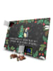 Mr. & Mrs. Panda Adventskalender Pinguin Weihnachtsbaum mit Spruch in Kreidetafel