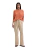 Marc O'Polo Kurzarm-Strickpullover boxy in Warm Orange