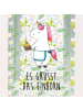 Mr. & Mrs. Panda Windlicht Outdoor Einhorn Muffin mit Spruch in Transparent