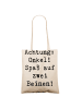 Mr. & Mrs. Panda Tragetasche Spaßiger Onkel mit Spruch in Creme