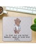 Mr. & Mrs. Panda Mauspad Arzt Herz mit Spruch in Grau Pastell
