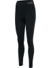 Hummel Hummel Leggings Hmlclea Yoga Damen Atmungsaktiv Schnelltrocknend Nahtlosen in BLACK MELANGE