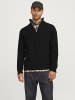 Jack & Jones Strickjacke mit Viertelreißverschluss in Black 2