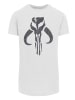 F4NT4STIC T-Shirt Star Wars Mandalorian Banther Skull in weiß