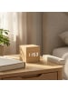 relaxdays Wecker digital in Natur - (B)6,5 x (H)6 x (T)6,5 cm