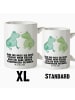 Mr. & Mrs. Panda XL Tasse Frosch Liebe mit Spruch in Weiß