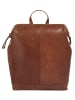 SPIKES & SPARROW Rucksack echt Leder in cognac