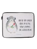 Mr. & Mrs. Panda Notebook Tasche Chinchilla Blume mit Spruch in Weiß