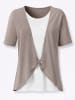 WITT WEIDEN 2-in-1-Shirt in taupe-ecru