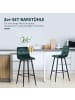 HOMCOM Barhocker-Set-42L x 55B x 103H cm-Grün