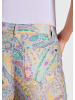GOLDNER Kurzgröße:  Paisleyhose Elegante Hose LOUISA im Paisley-Muster in flieder / graugrün / gemustert