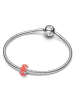 Pandora Silber Charm Korallfarbener Ozean