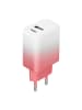 Anycubic Setty Ladegerät USB + USB-C 20W LSIG-AC-20 weiß-rosa Farbverlauf