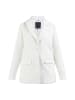 DreiMaster Damen Langer Blazer in Wollweiss