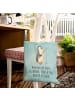 Mr. & Mrs. Panda Tote Bag Pinguin Angler mit Spruch in Eisblau