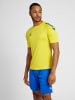 Hummel Hummel T-Shirt Hmlcore Multisport Unisex Erwachsene Feuchtigkeitsabsorbierenden in BLAZING YELLOW/TRUE BLUE