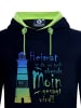 SCHIETWETTER Hoodie "Leuchtturm" in black-rainbow