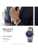 Regent Armbanduhr-Analog silber groß (ca. 40mm) Regent Metallarmband