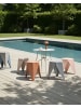 Beliani 4er-Set Gartenstuhl KARAVOS in Bunt/Grau/Braun