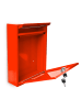 relaxdays Briefkasten in Rot - (B)35 x (H)26,5 x (T)8,5 cm