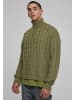 Urban Classics Urban Classics Herren Boxy Roll Neck Sweater in tiniolive