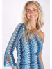 IZIA Damen Kleid in Blau Mehrfarbig