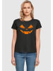 Absolute Cult Absolute Cult Ladies Halloween - Pumpkin Face Tee in black