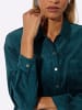 creation L Cord-Bluse in petrol