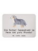 Mr. & Mrs. Panda Magnet Berner Sennenhund Freude mit Spruch in Grau Pastell