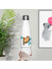 Mr. & Mrs. Panda Trinkflasche Otter Schwimmbad Pommes mit Spruch in Weiß