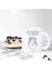 Mr. & Mrs. Panda Teetasse Chinchilla Blume mit Spruch in Transparent