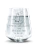 Mr. & Mrs. Panda Trinkglas Pinguin Surfer mit Spruch in Transparent