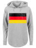 F4NT4STIC Oversized Hoodie Germany Deutschland Flagge distressed in grau