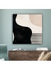 MuchoWow Leinwand Bilder Schwarz